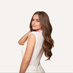 NEVER WORN seamless chestnut brown luxy extensions